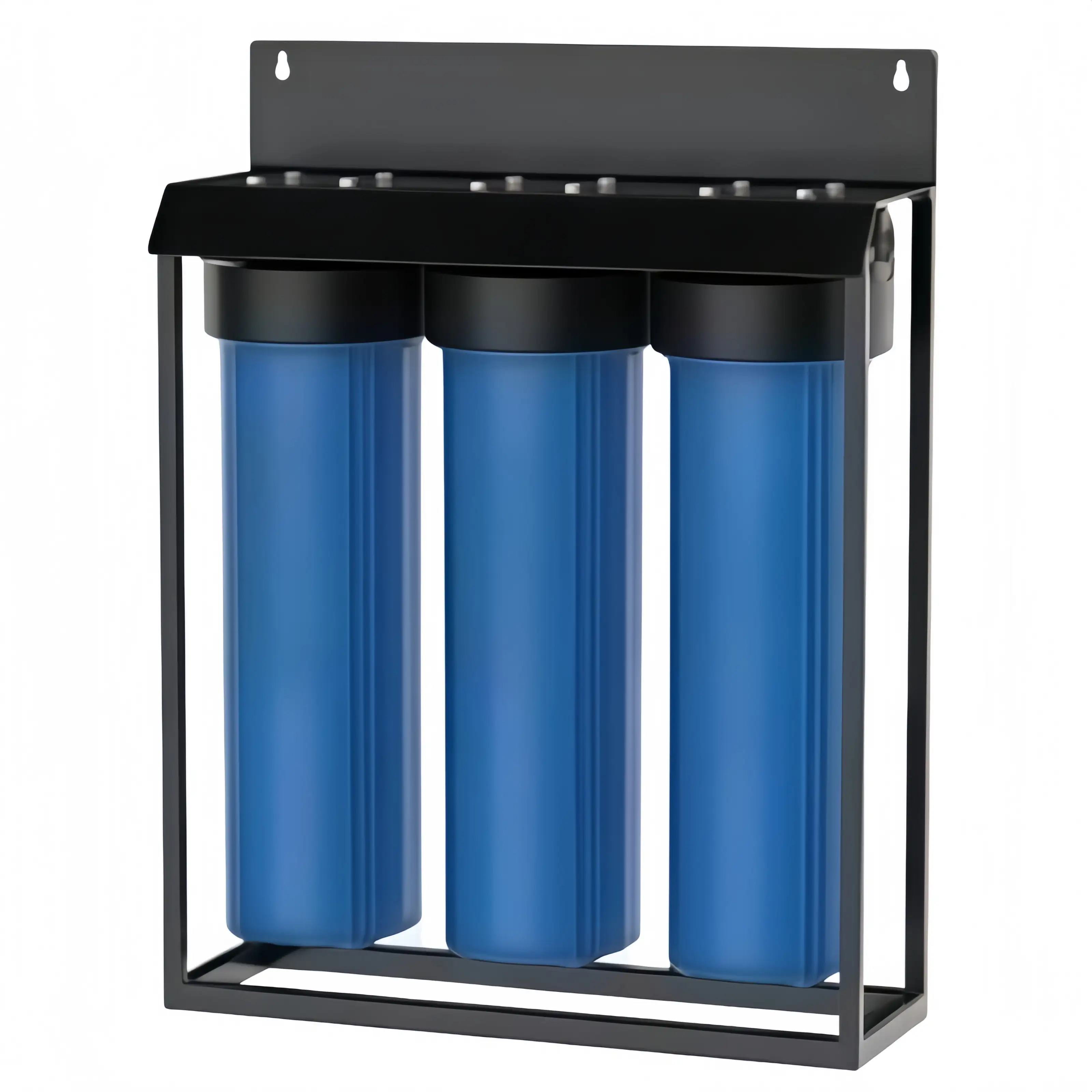 Whole-house water purification 20'' 4.5'' blue 3-stage with bracket