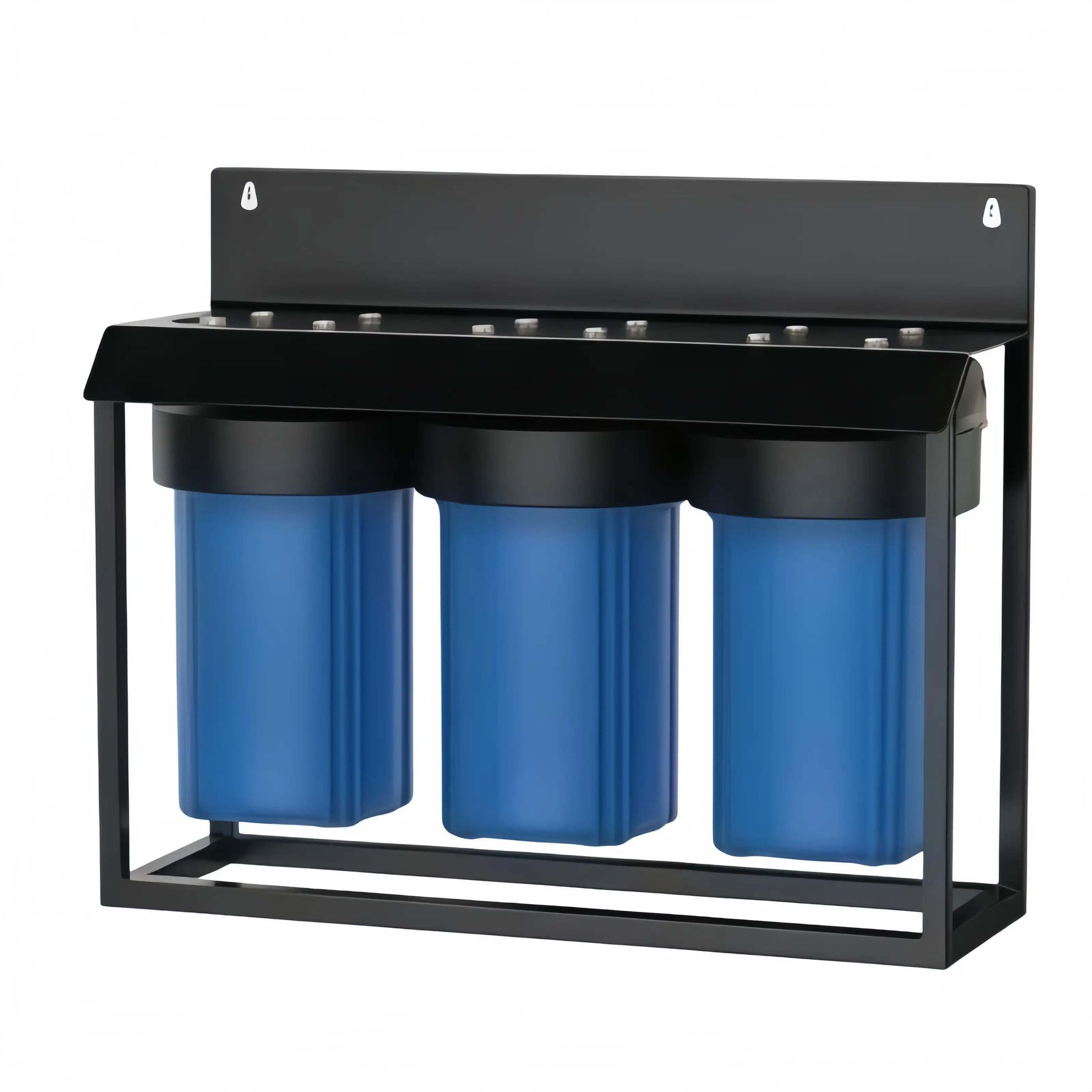 Whole-house water purification 10''4.5'' blue 3-stage with bracket