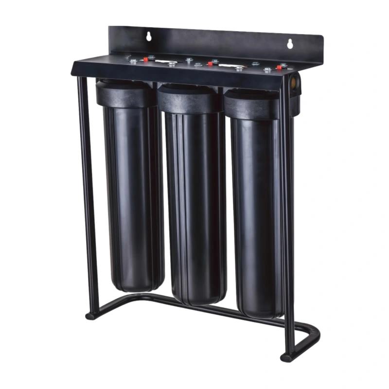 Whole House Water Filtration housing 20'' 3-stage with bracket