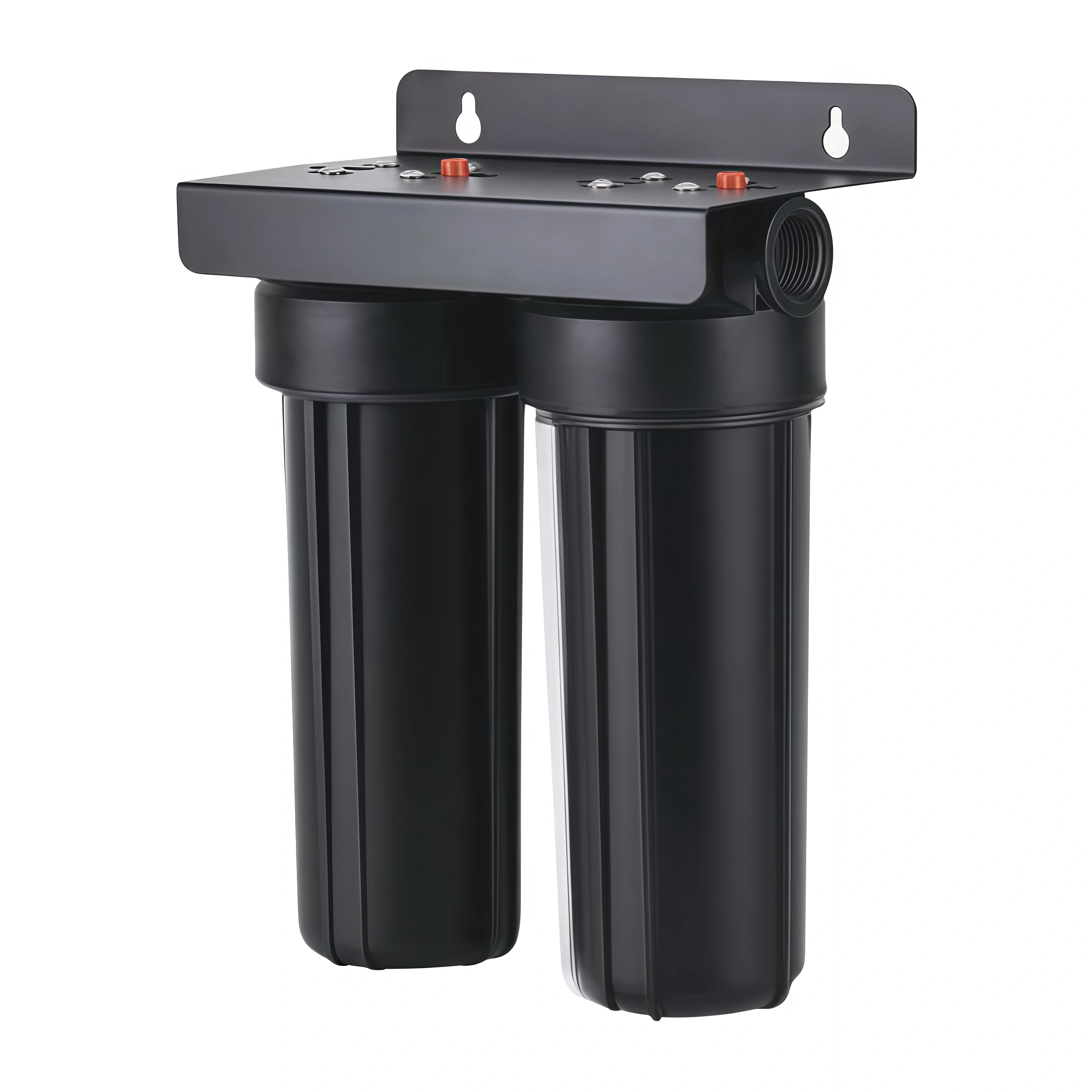 Whole-house water purification housing 10'' 2-stage with siding