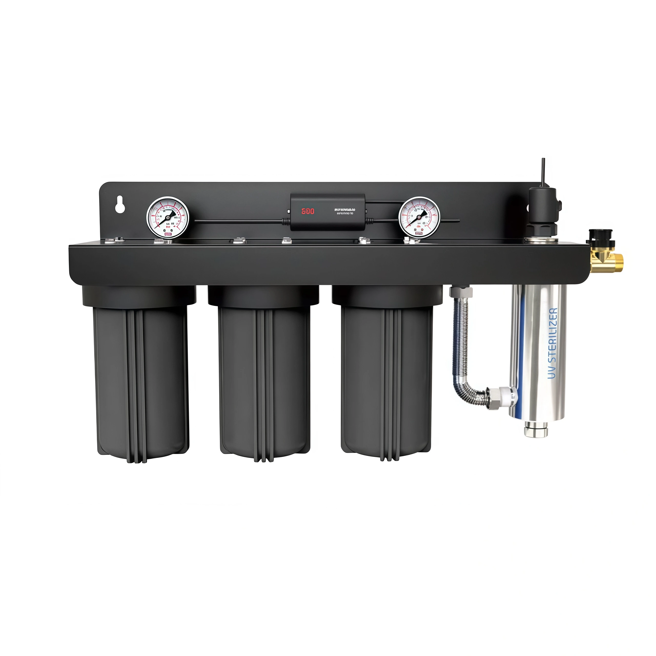 Whole-house UV water purification 10'' 4-stage