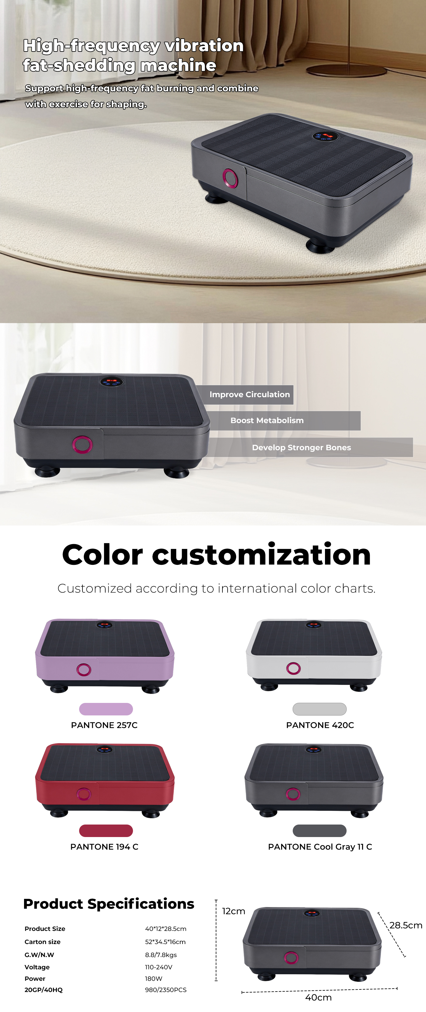 vibration plate TH-0090V details