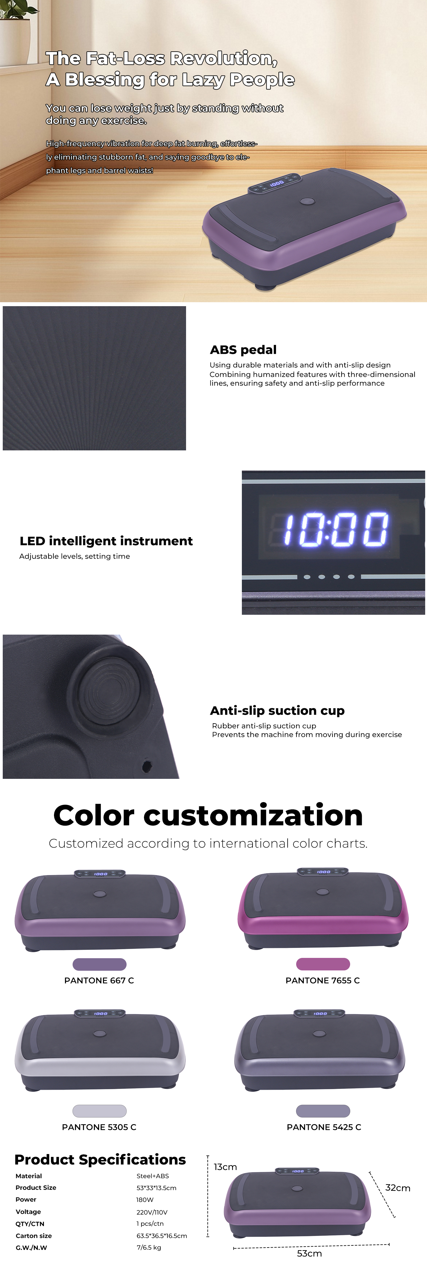 vibration plate TH-0080C details