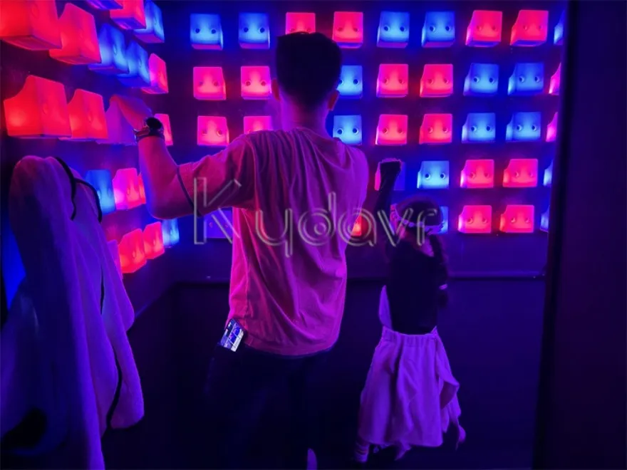 LED climb challenge interactive game wall room