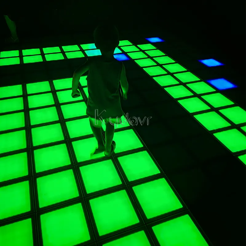 Reaction LED Floor Pixel Grid entertainment setup