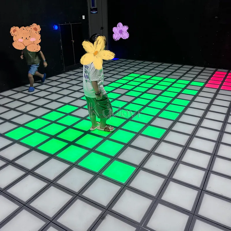 LED Floor Pixel Grid Motion Experience interactive