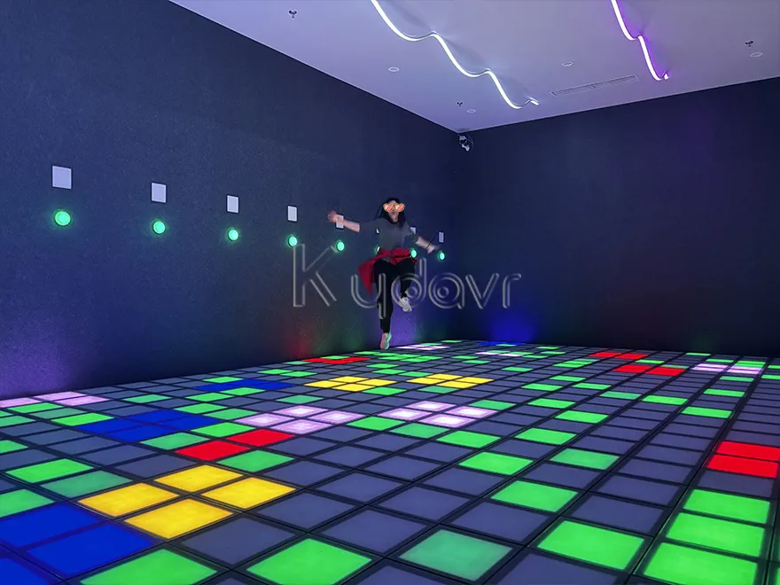 LED Floor Mega Grid Activate Game entertainment