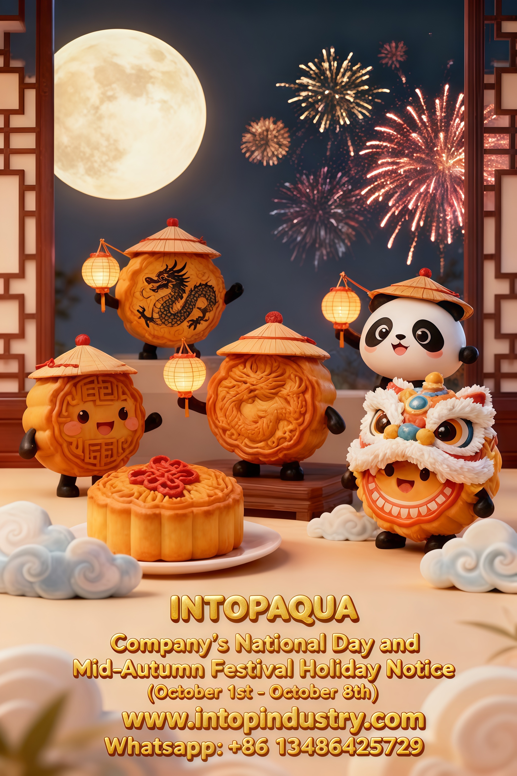 INTOPAQUA’s Holiday Schedule: Observing China’s National Day & Mid-Autumn Festival (Oct 1-8)