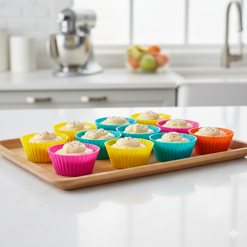Moules à cupcakes en silicone : sûrs, antiadhésifs et conçus pour la pâtisserie créative