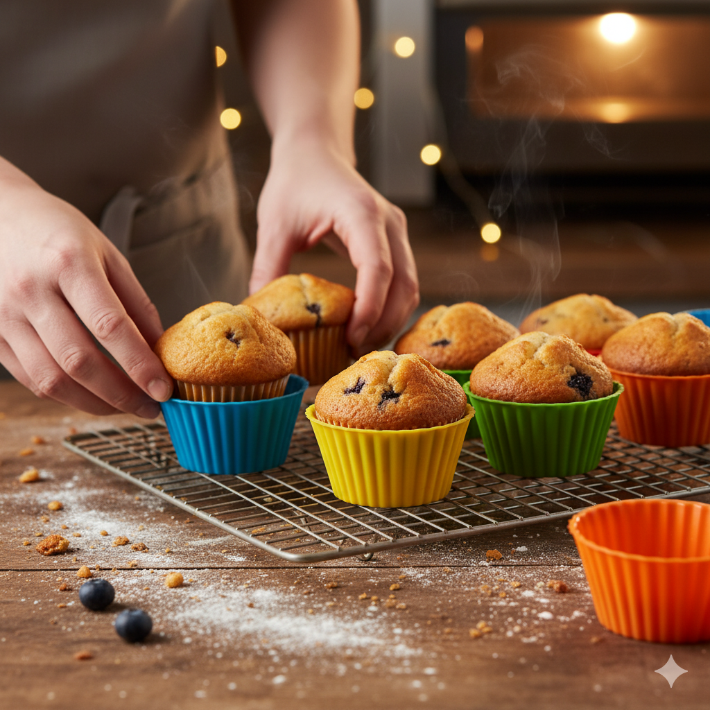 Cuisinez plus sainement, cuisinez plus intelligemment : les avantages des moules à muffins en silicone de qualité alimentaire