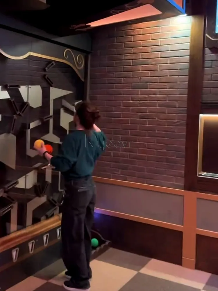 Custom falling balls interactive throwing game