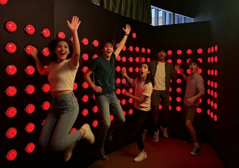 Hand-eye fun challenge push game