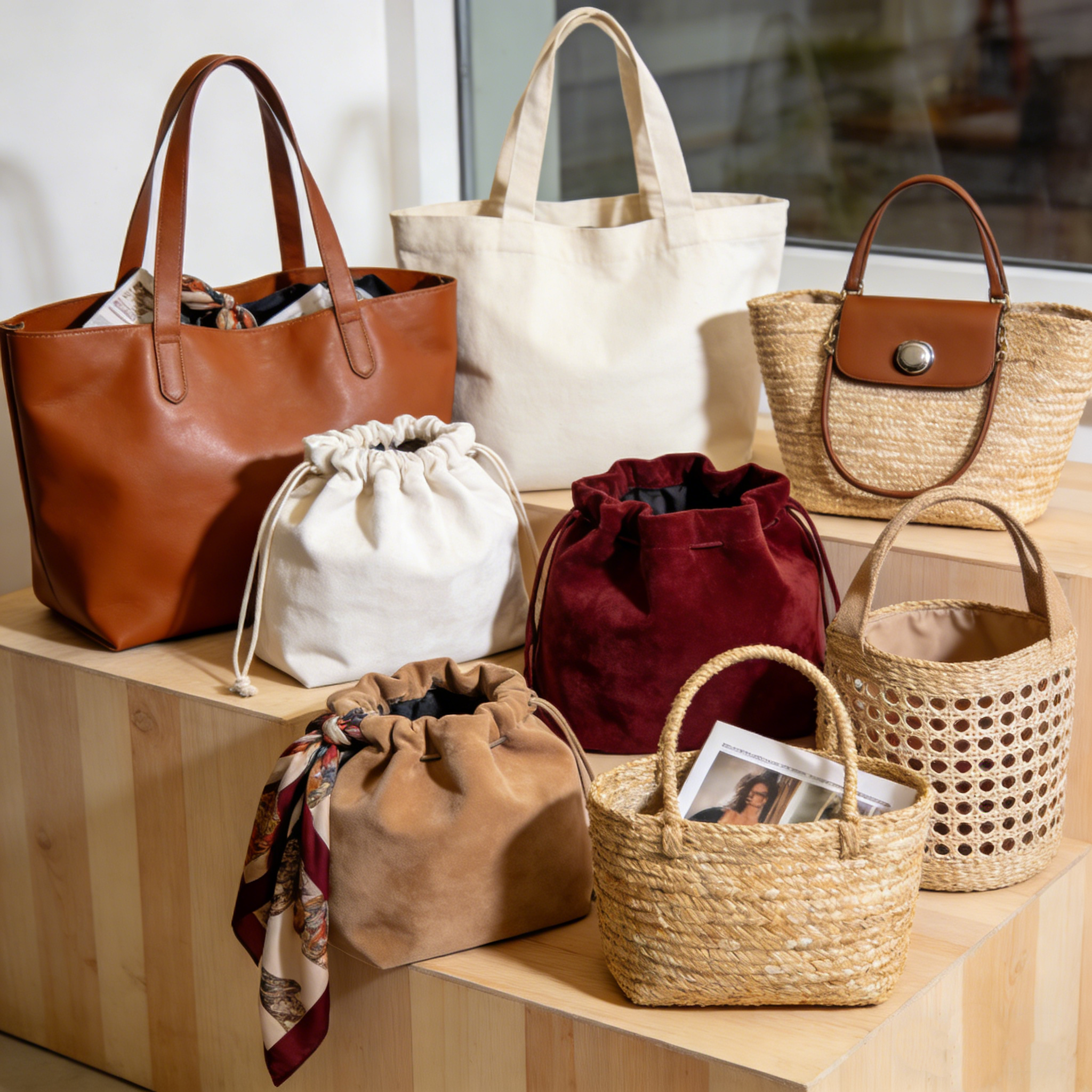 2026年春夏,敞口包包风靡一时。