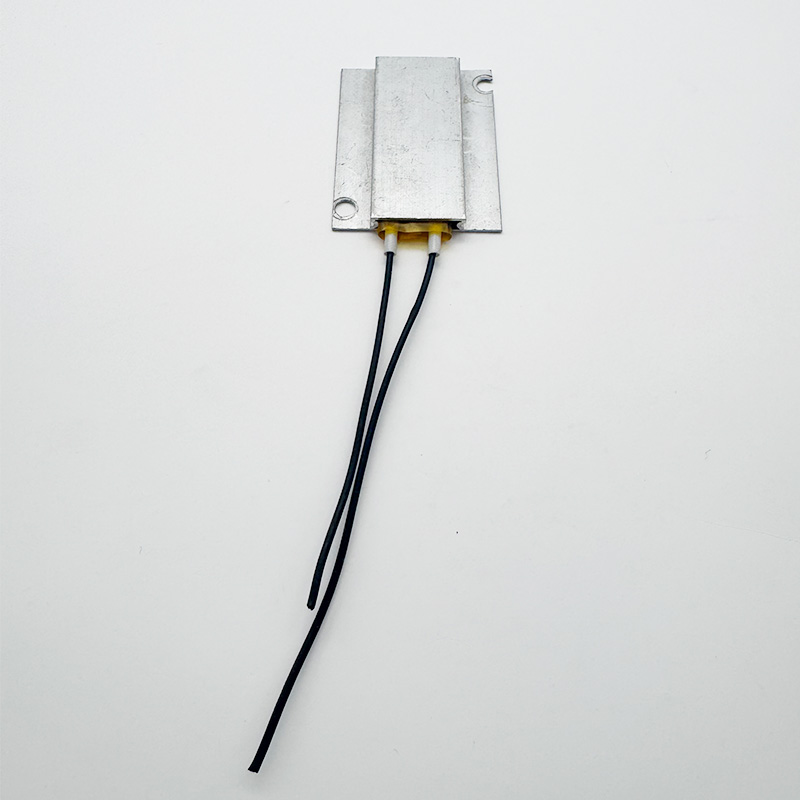 The PTC heater unit features a robust and durable metal housing construction.