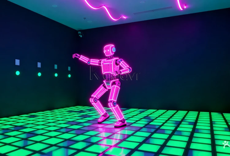 Interactive LED pixel grid fun active game carpet
