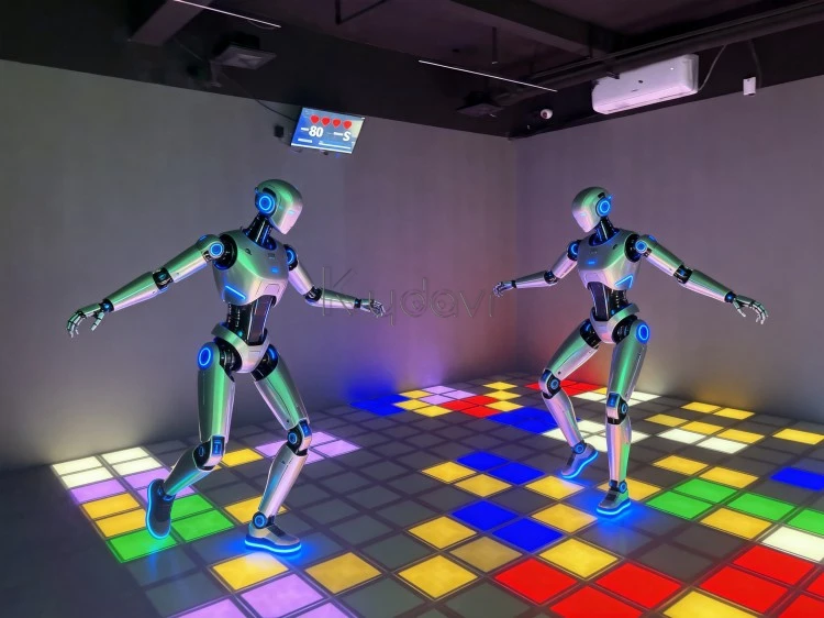 Active wall light game with grid game