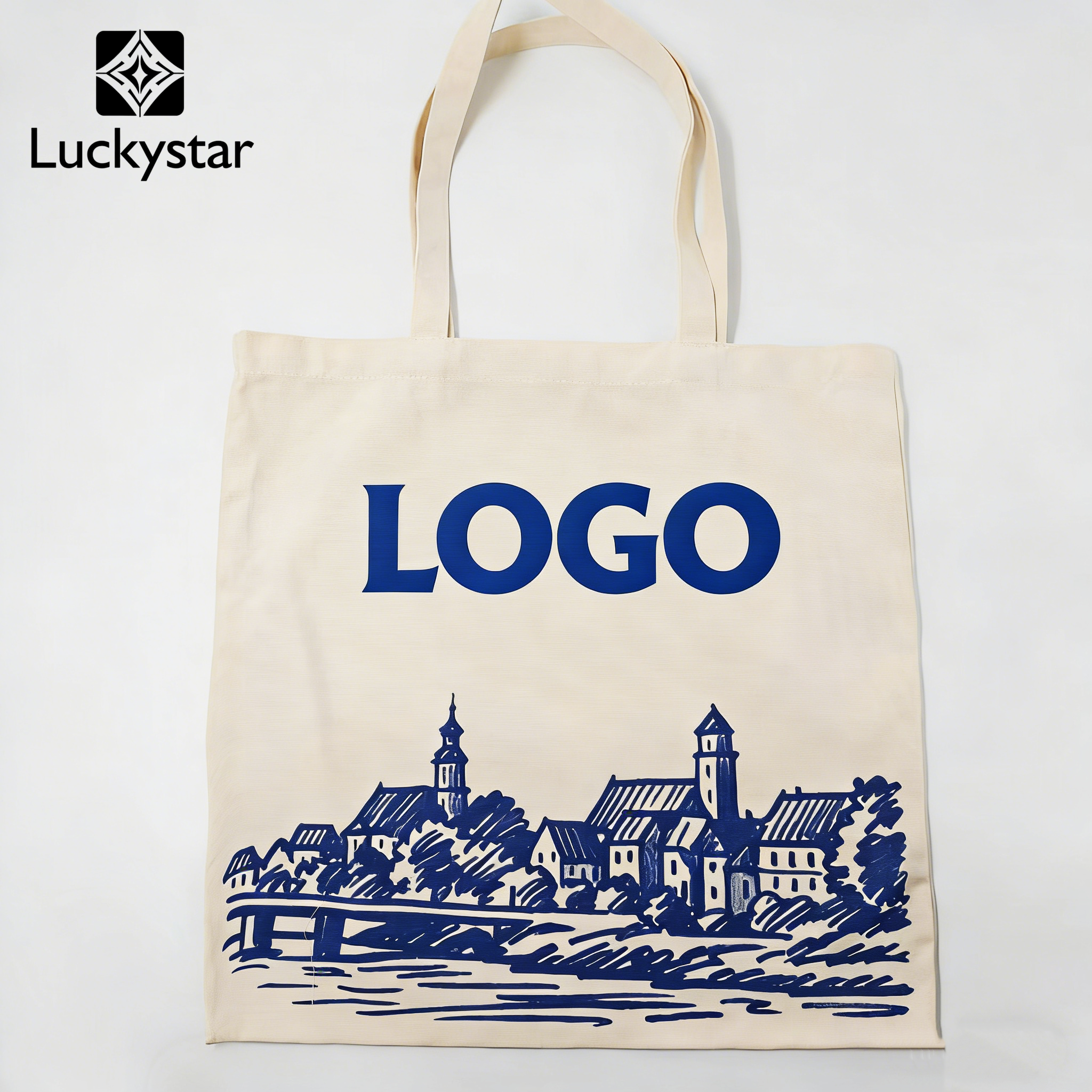 Custom Museum Gift Tote Bag – Large Capacity Promotional Canvas Bag