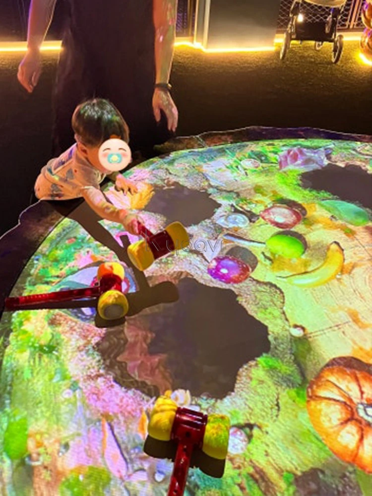 Team building interactive whack a mole game