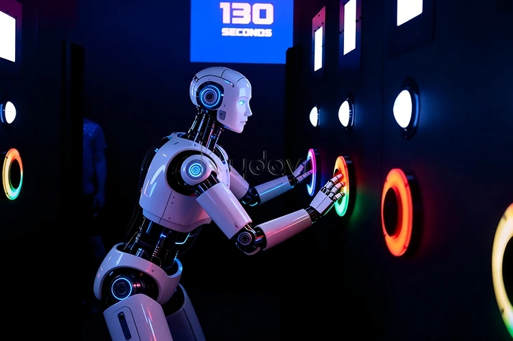 Interactive LED pipe games indoor play