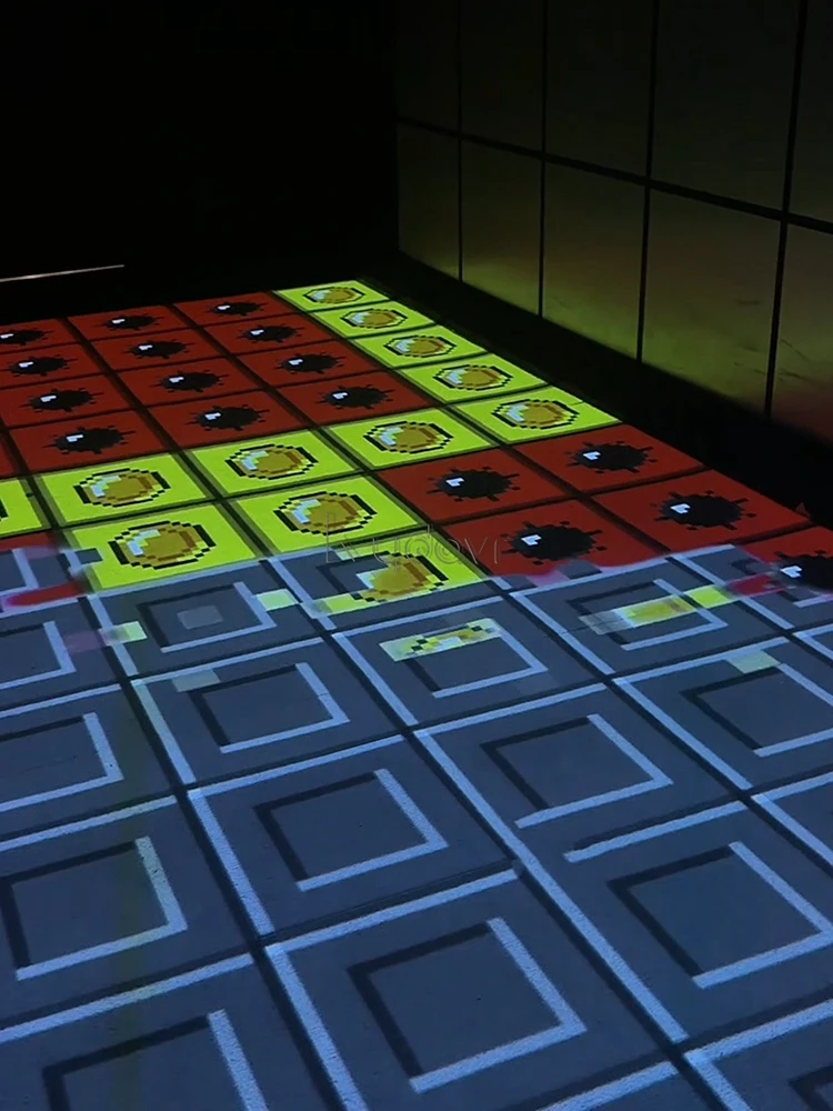 LED-Pixelgitter mit Minensucher-Herausforderung