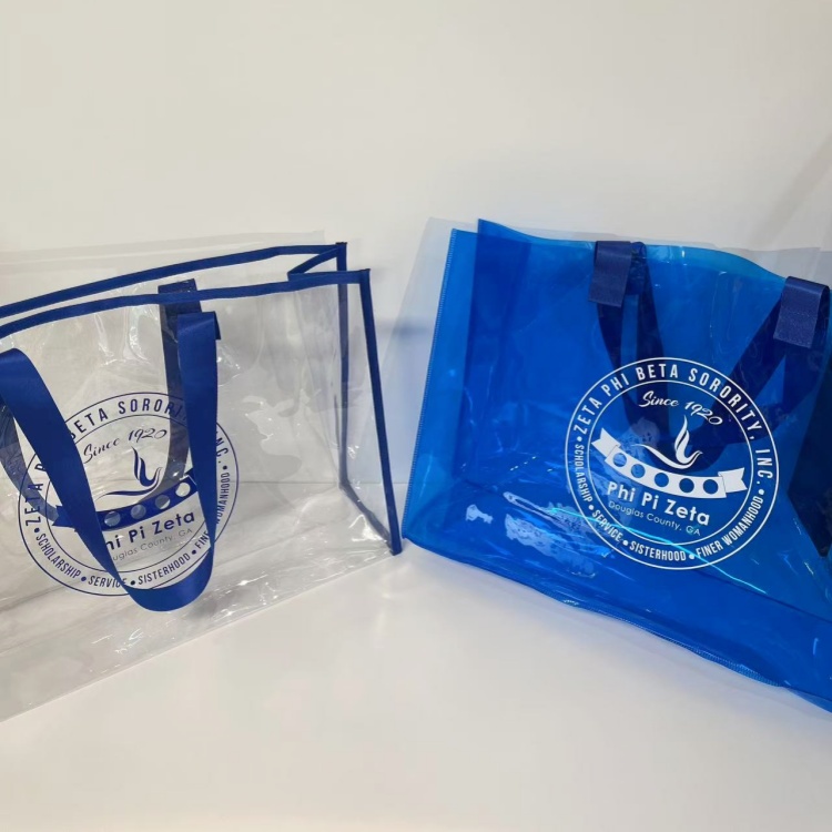 Custom Transparent PVC Tote Bags for Retail and Promotional Brands