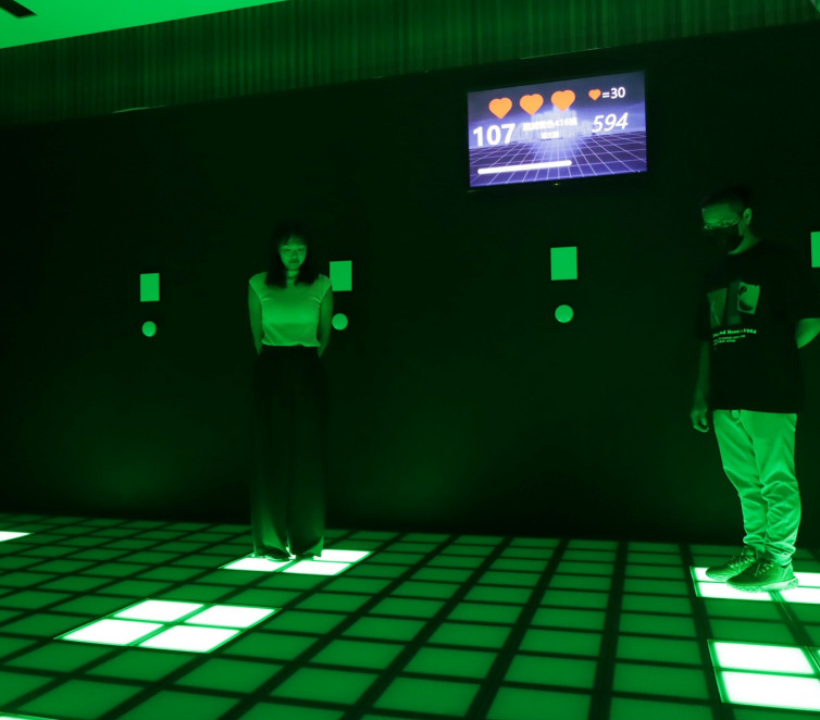 interaktives Spielcenter-Rasterspiel