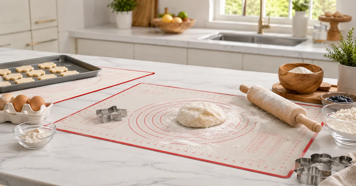 Silicone kitchen mat wholesale baking scene