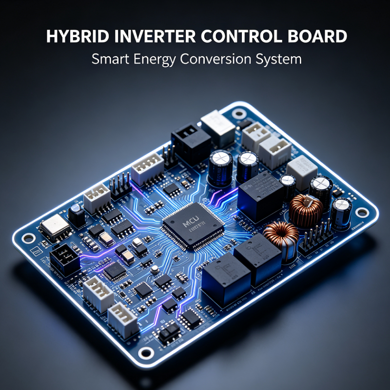 Hybrid Inverter Control Board for Solar Battery and Grid Systems