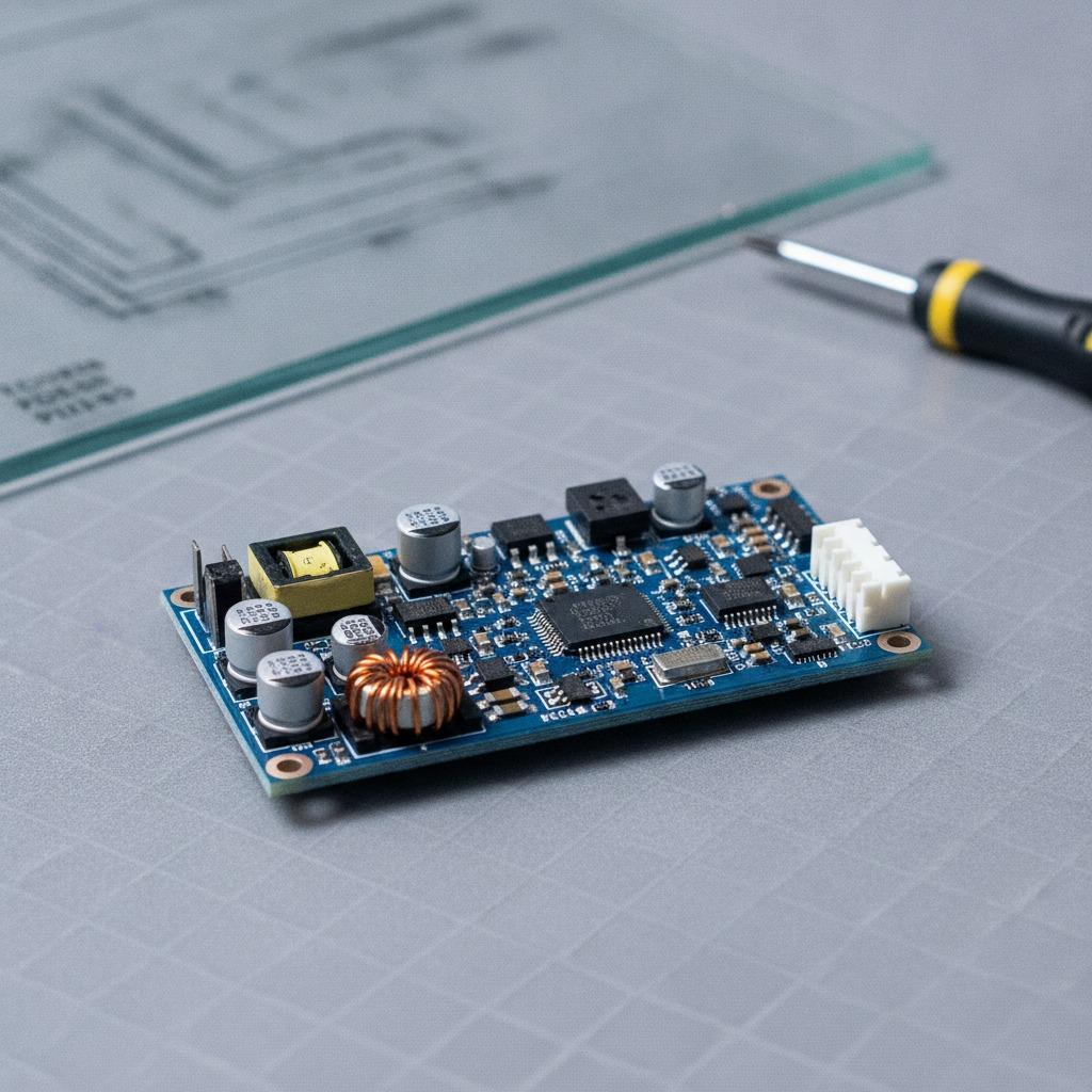 1. 12-24V vehicle reverse voice prompt PCBA