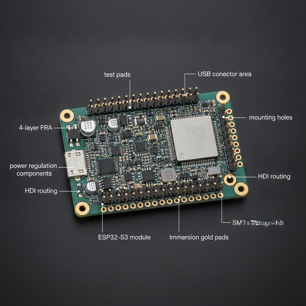 1. ESP32S3 development board PCBA