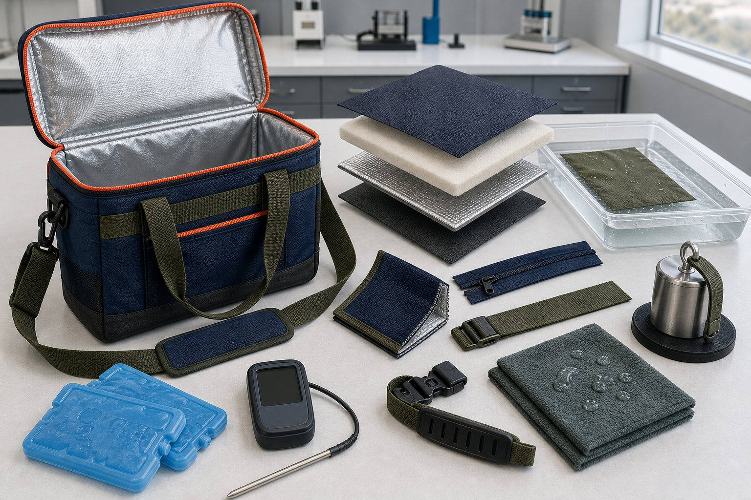 Isoliermaterialien und Wärmeleistungsprüfung für kundenspezifische Kühltaschenfabriken