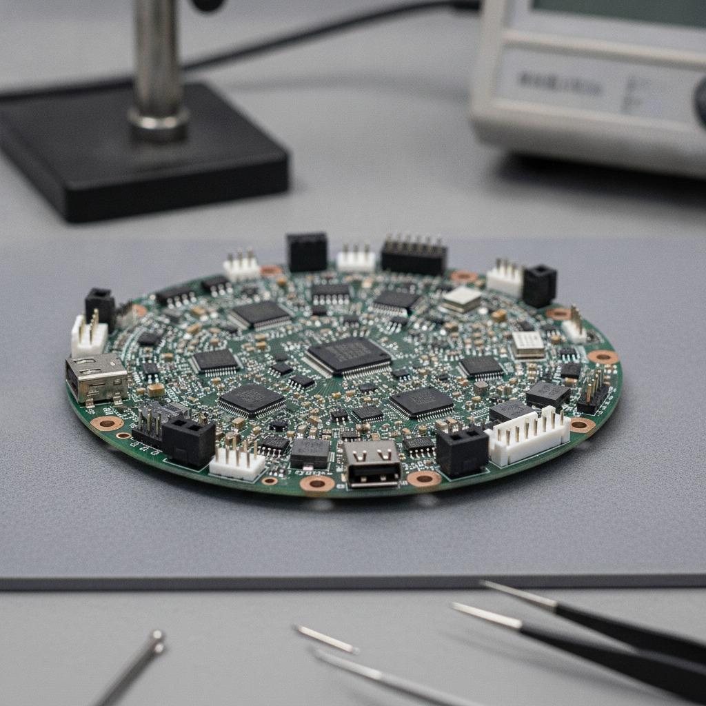 Circular PCBA board
