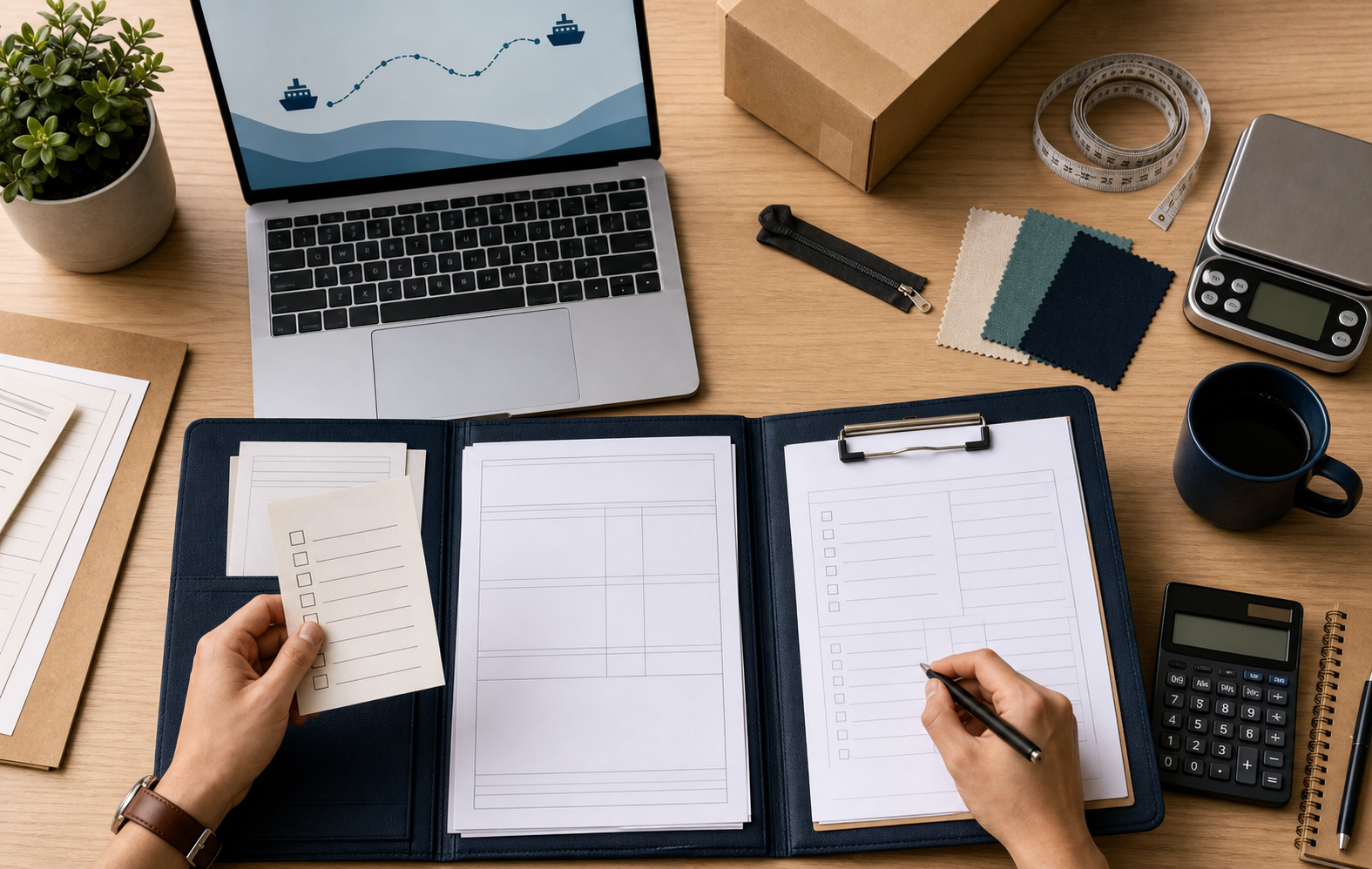 Custom Bag Import Guide with shipping documents material details landed cost calculator and freight planning