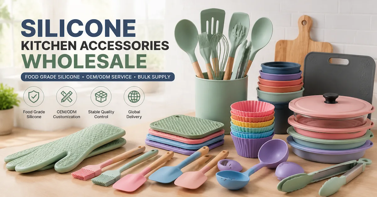 Silicone kitchen accessories wholesale set