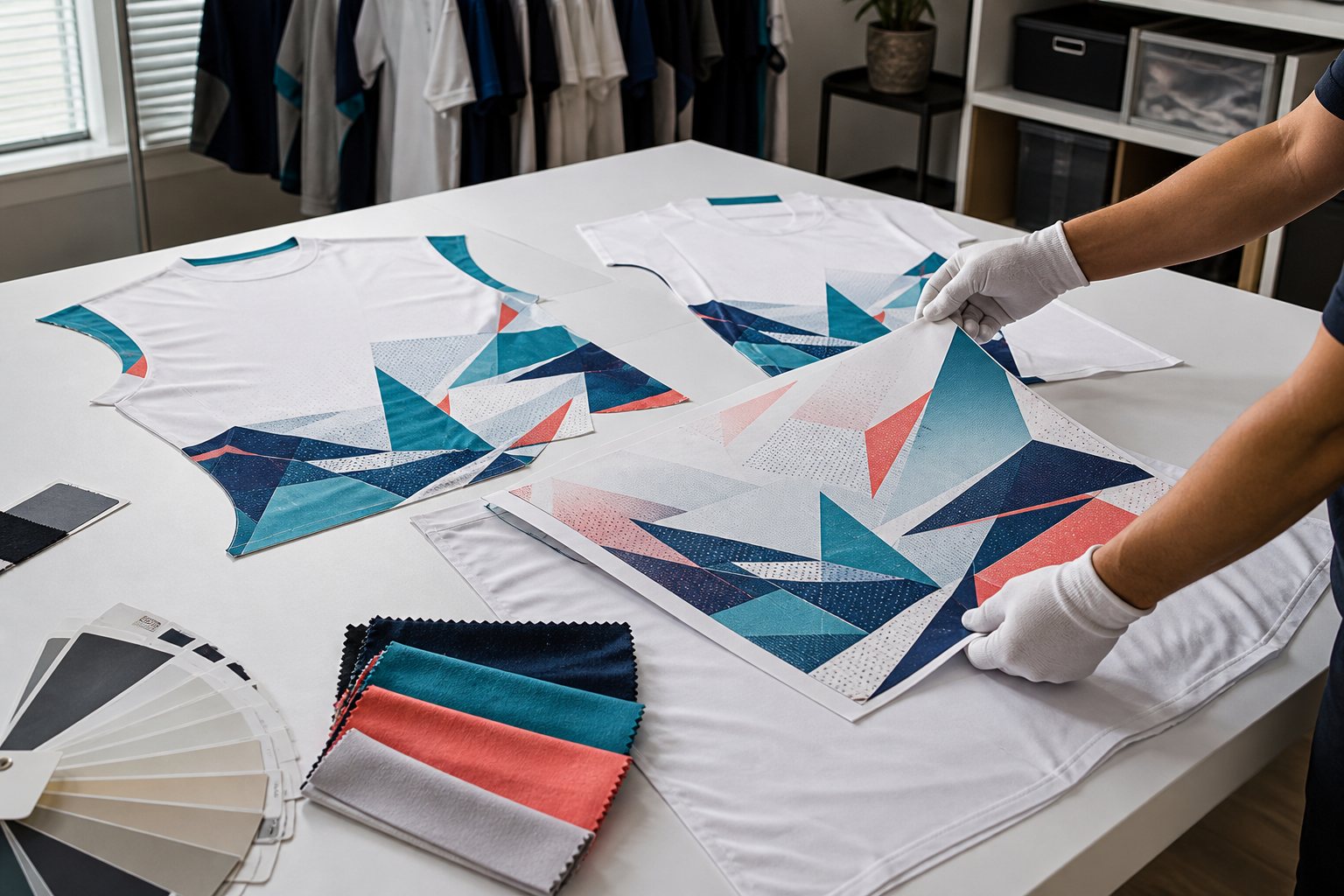 Farbprüfung für Sublimations-T-Shirt-Grafiken