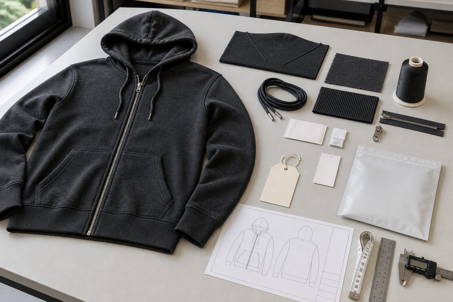 Avis sur les étiquettes et l'emballage des sweats à capuche BOM