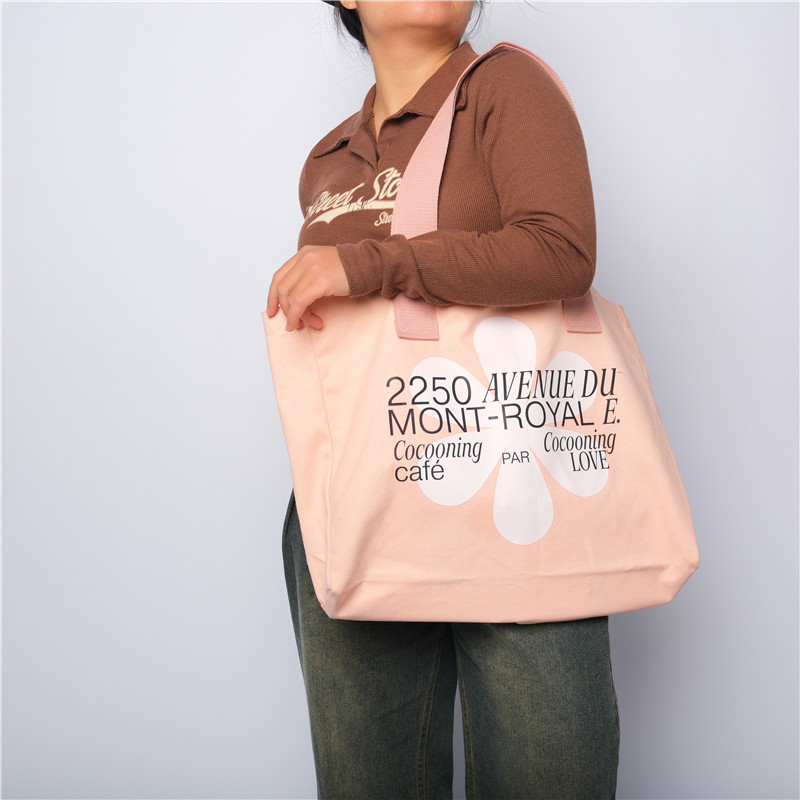 Real LUCKYSTAR printed shopping bag artwork placement