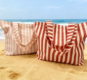 LUCKYSTAR full surface striped shopping bags