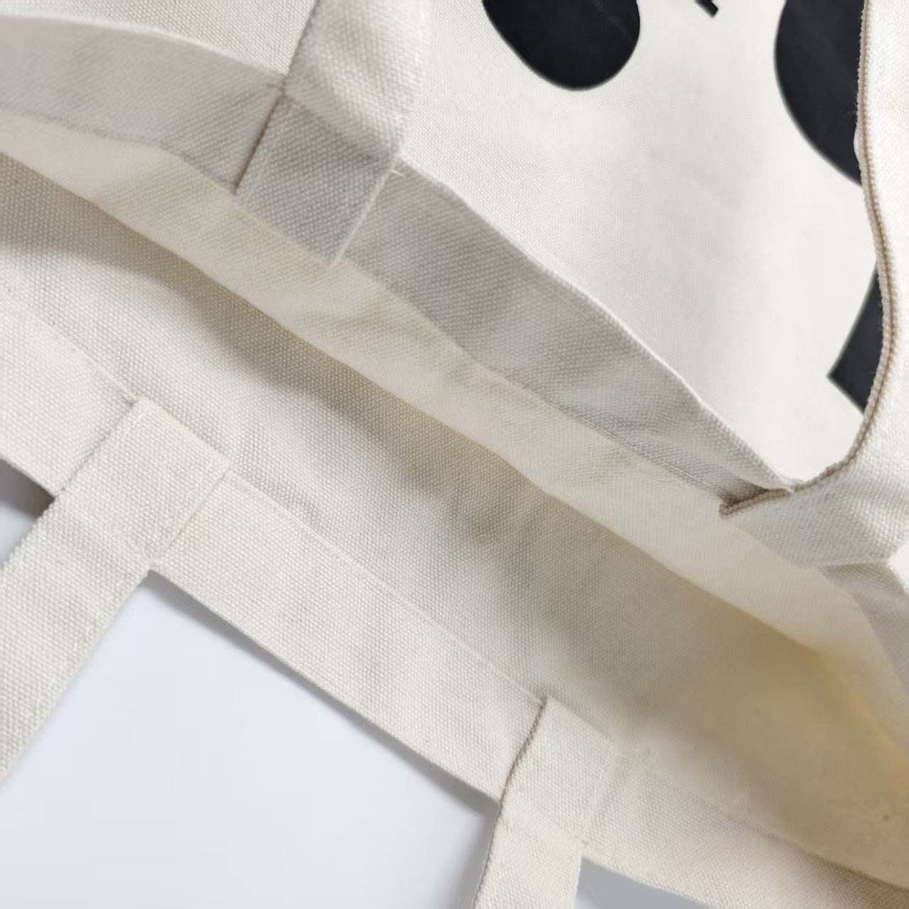 Fabric surface and print close-up