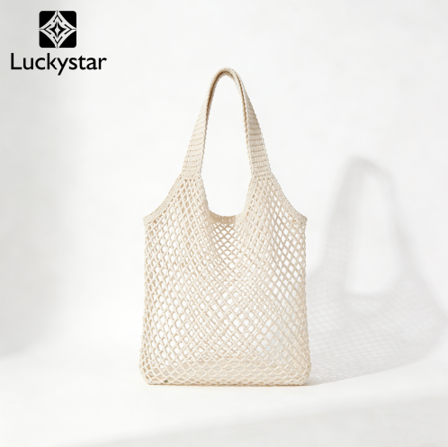 Sac en filet de coton véritable de LUCKYSTAR (médias produits)