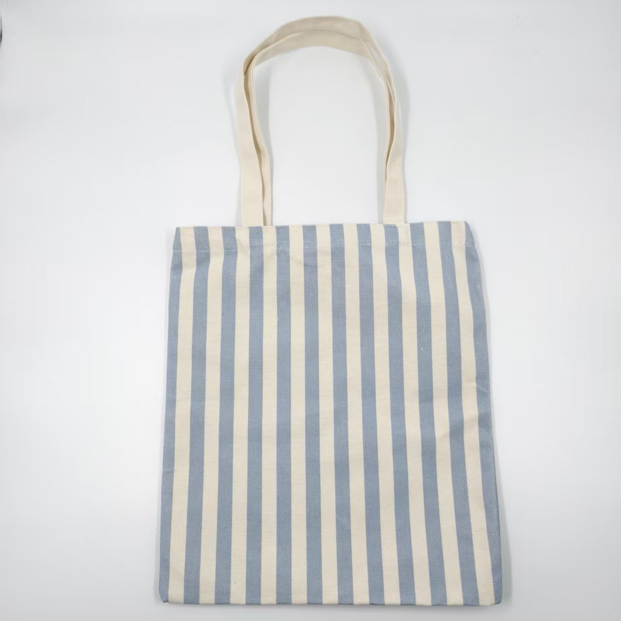 Sac cabas plat à rayures bleues (référence produit LUCKYSTAR)