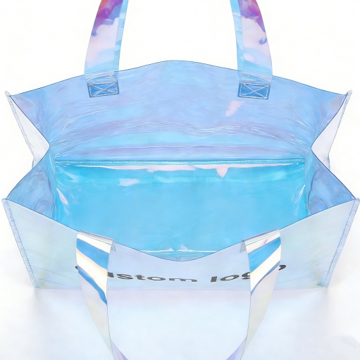 Soufflet d'ouverture et détail de fixation de la poignée d'un véritable sac cabas LUCKYSTAR