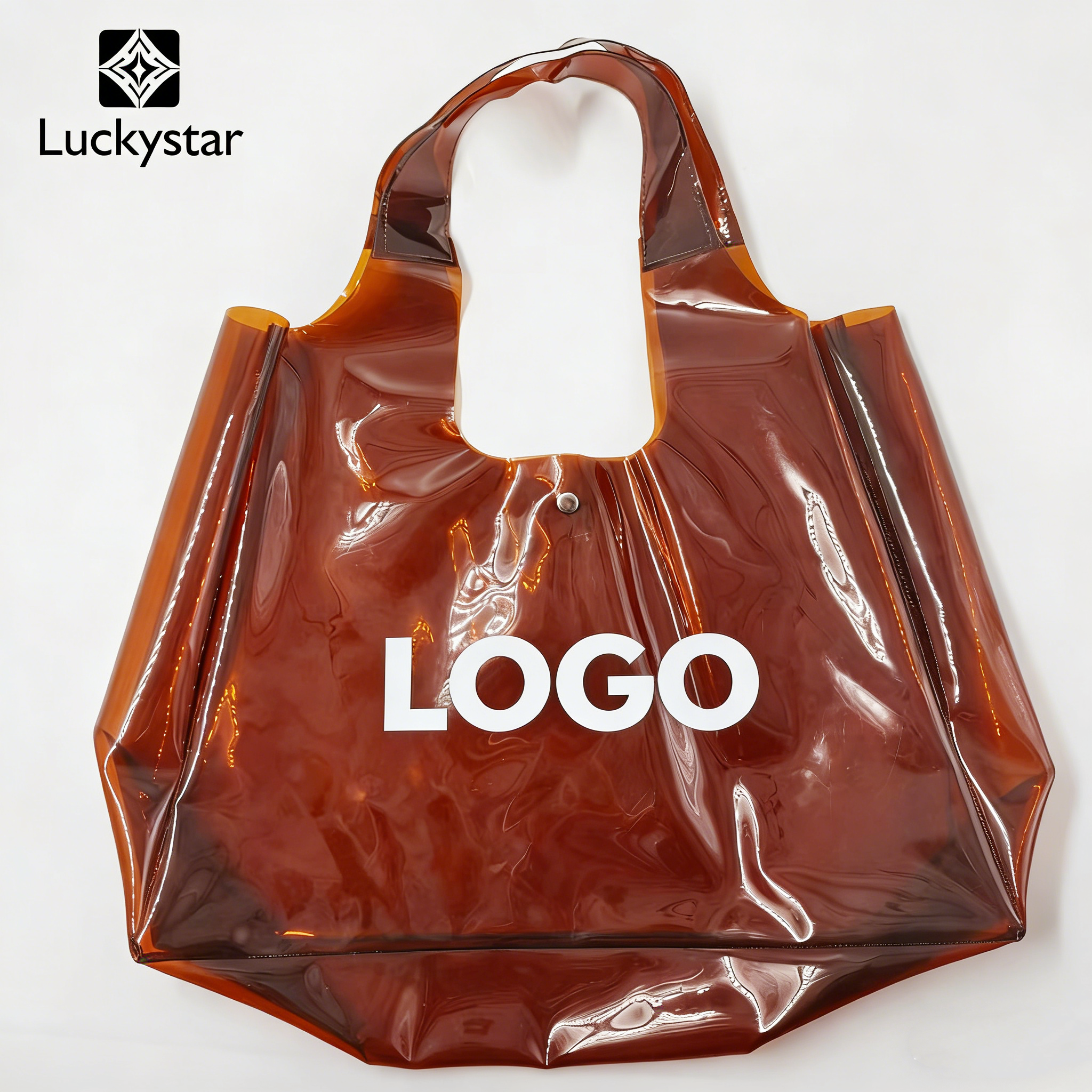 Sac de courses transparent de référence de LUCKYSTAR