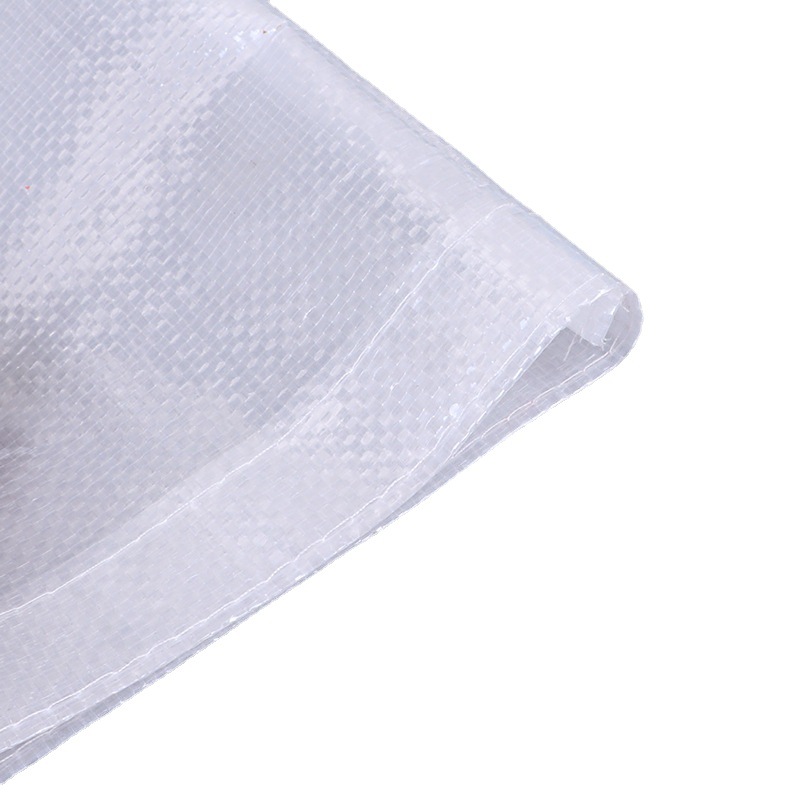 Woven shopping bag material close-up