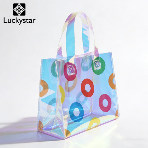 Transparent printed bag showing how visuals influence overall impression
