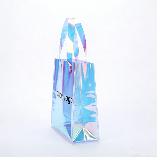 Sac shopping personnalisé transparent montrant les différences matérielles