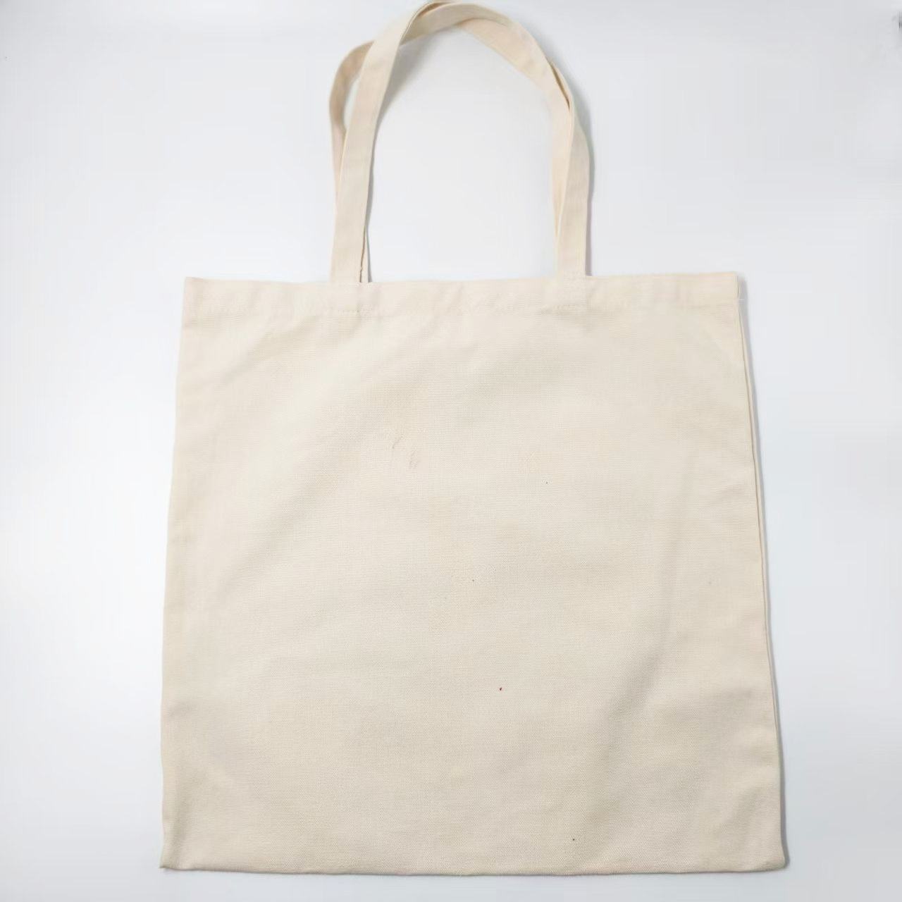 Échantillon de sac de courses vierge en tissu naturel utilisé pour la planification des spécifications