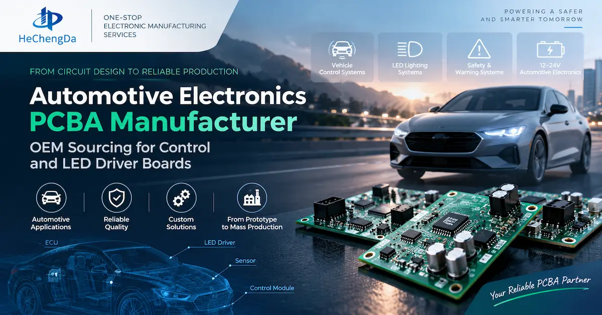 Automotive electronics PCBA manufacturer PCB
