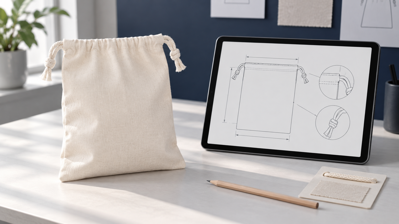 Comment préparer un dossier technique pour un sac à cordon personnalisé
