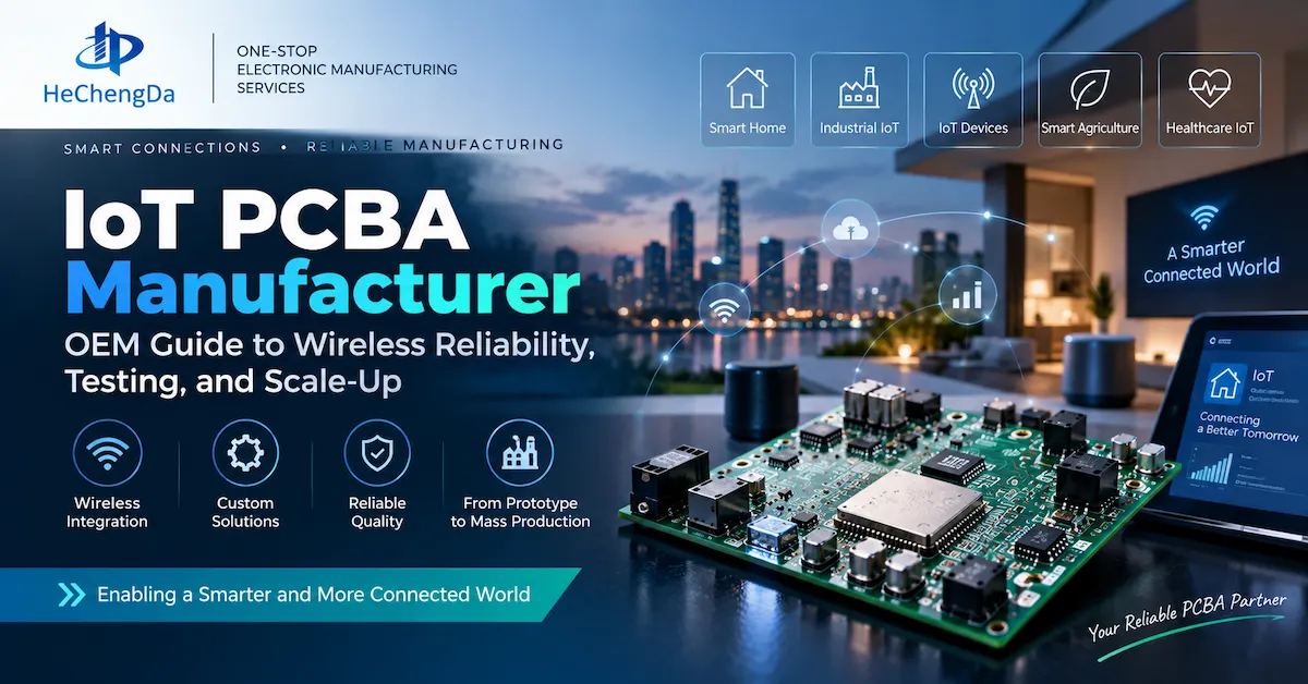 IoT PCBA manufacturer for wireless smart devices